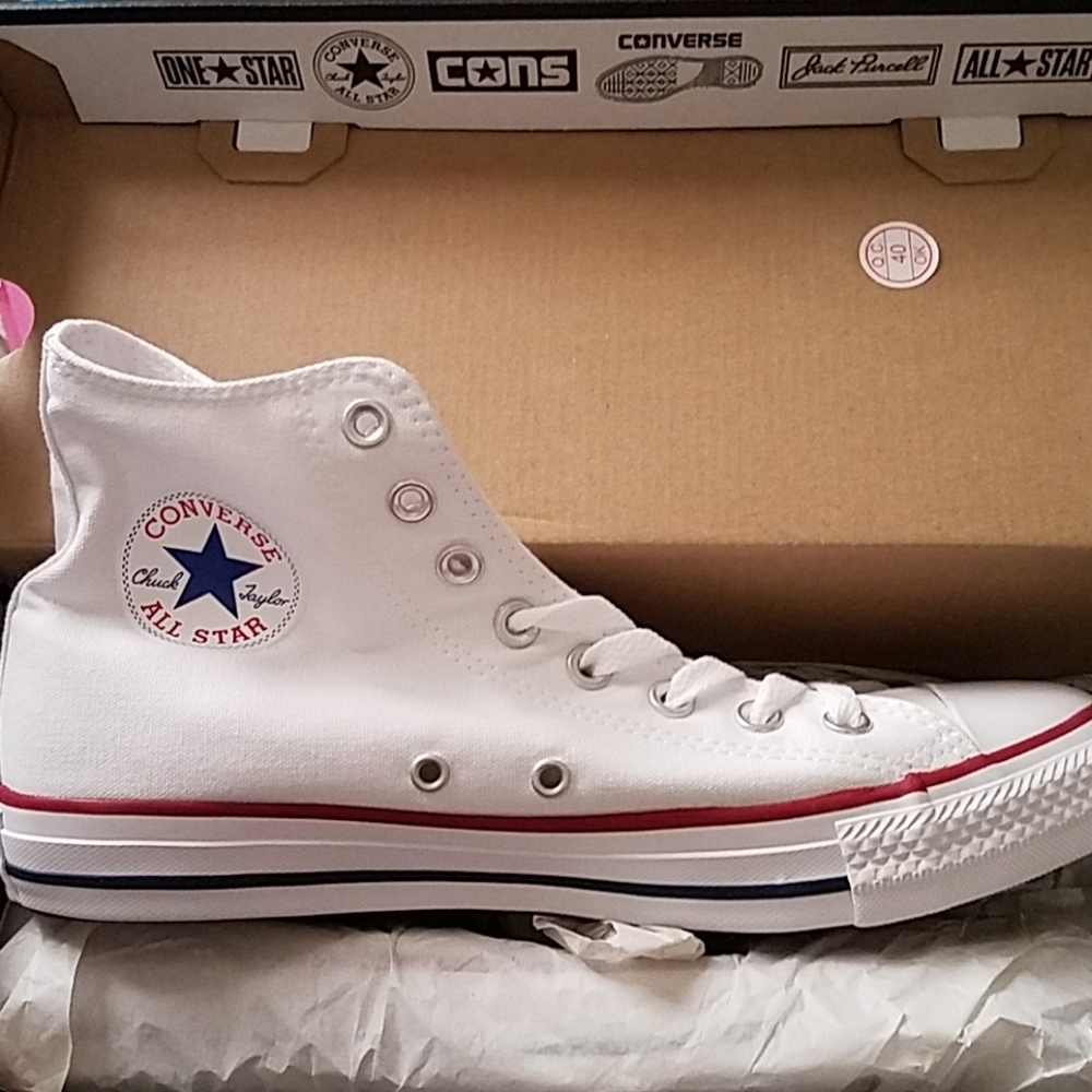 White Hightop Chuck Taylors
